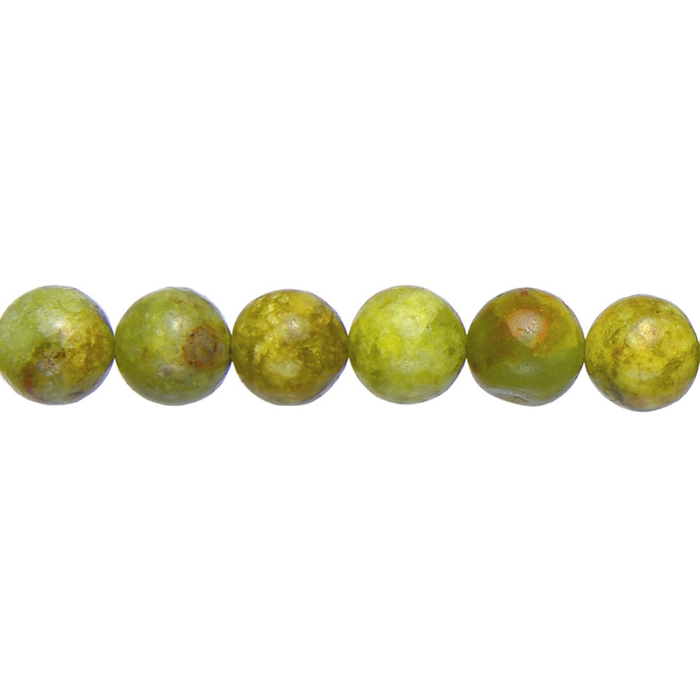 String Beads, Opal (Pistachio Opal), 10 mm (39 cm) | Marco Schreier