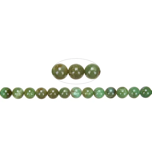 String Beads, Chrysopal A (Andean Opal), 08mm | wholesaler gems & healing stones