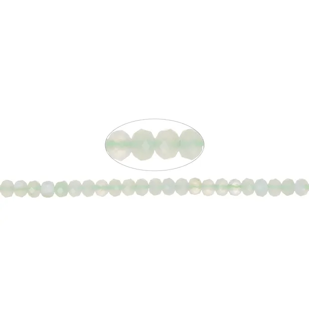 Cordón de botones, crisopal, facetado, 03 x 04mm (39cm) | Marco Schreier