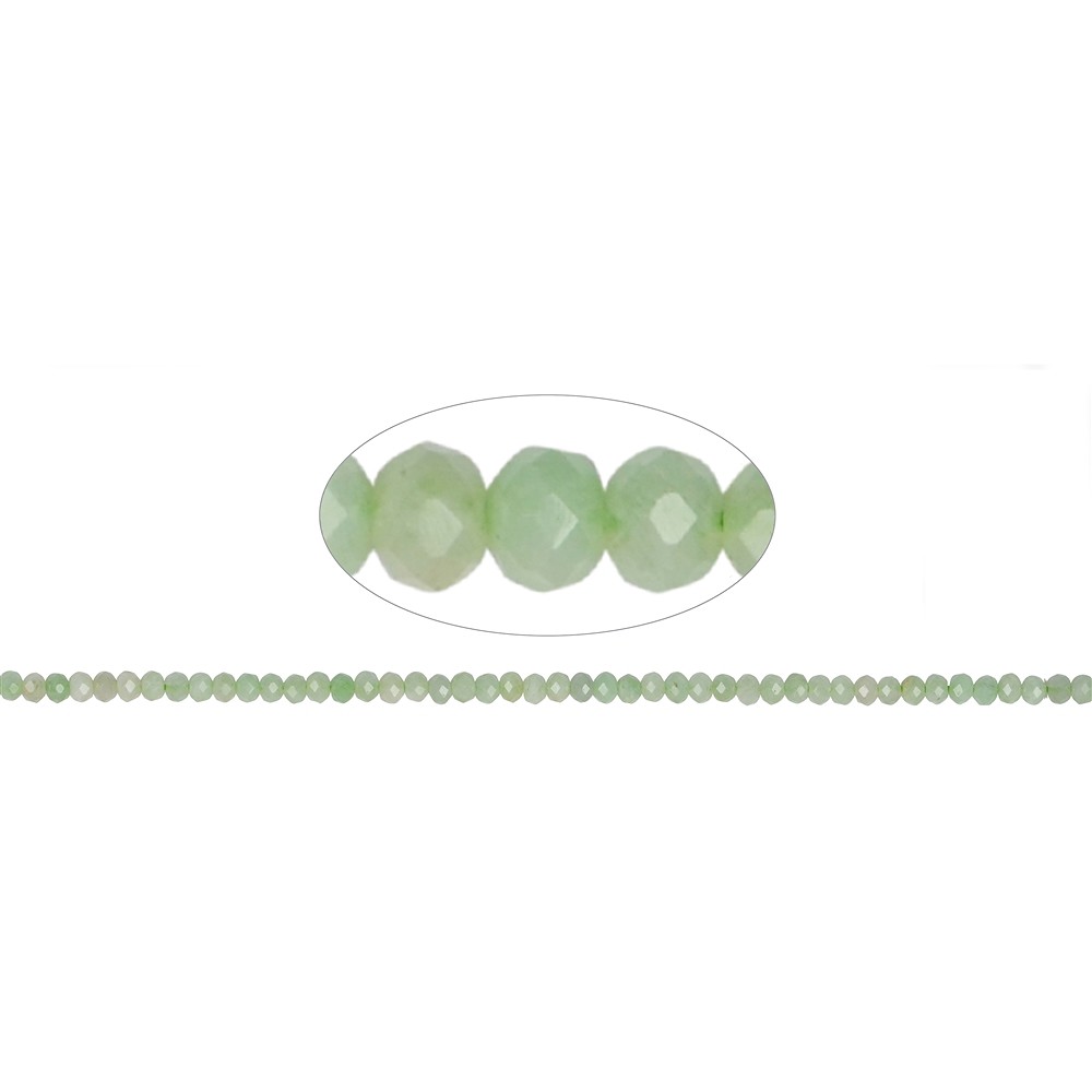 Rang de colliers, chrysopal, facetté, 02 x 03mm | Marco Schreier