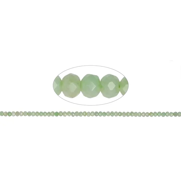 Cordón de botones, crisopal, facetado, 02 x 03mm | Marco Schreier