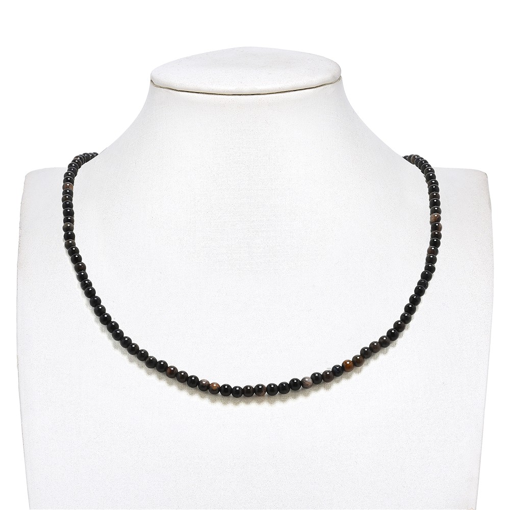 Filo di perline, Foresta fossile (nero), 04 mm | Marco Schreier