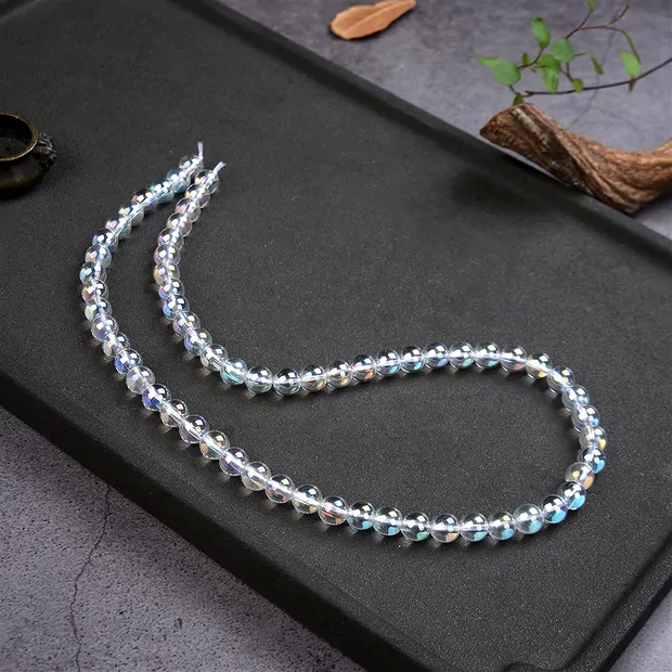 String Beads, Angel Aura, 08mm | minerals trade - gems, healing stones & jewelry