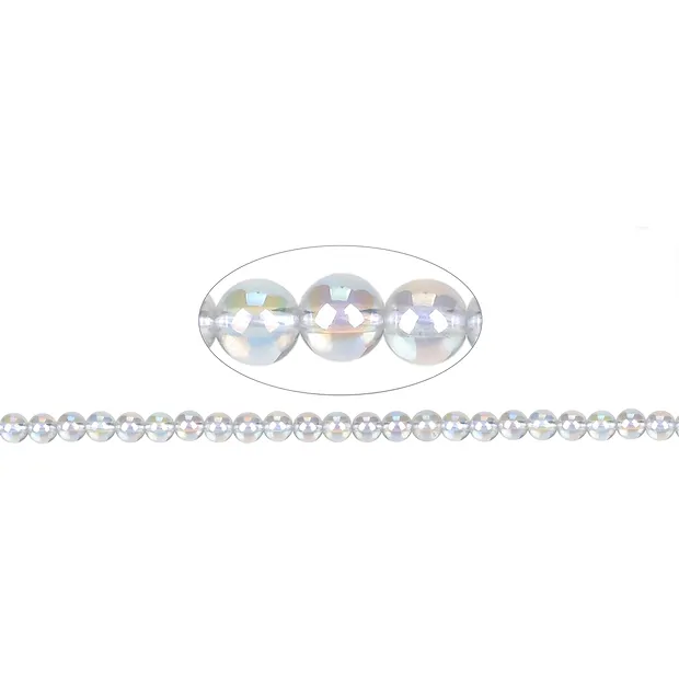 String Beads, Angel Aura, 08mm | minerals trade - gems, healing stones & jewelry