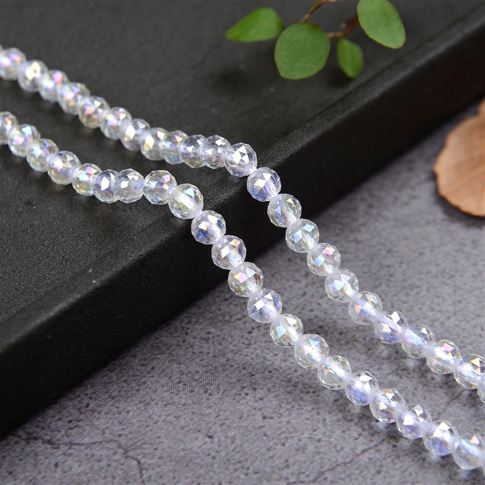 Rang de colliers boules, Angel Aura, à facettes, 04mm | Marco Schreier