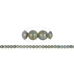 144780100720 Cuentas de piedras preciosas, aragonito (azul), 08mm | Marco Schreier