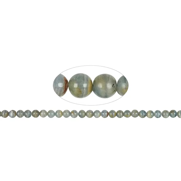 Strang Kugeln, Aragonit (blau), 08mm | Schreier Edelsteine, Heilsteine & Schmuck