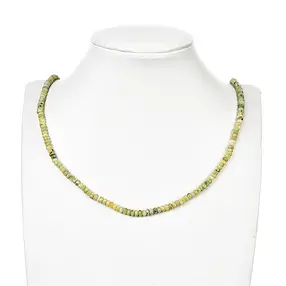 Rang de colliers Boutons, Serpentine (Lizardite), facettes, 02 x 04mm | Marco Schreier