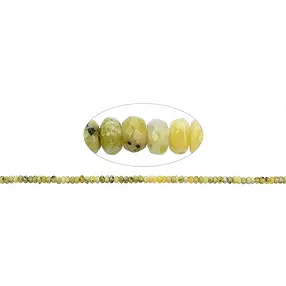 Rang de colliers Boutons, Serpentine (Lizardite), facettes, 02 x 04mm | Marco Schreier