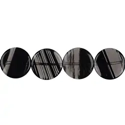 144860303020 Rangs de colliers, Obsidienne lamellaire, 12 - 15mm | Marco Schreier