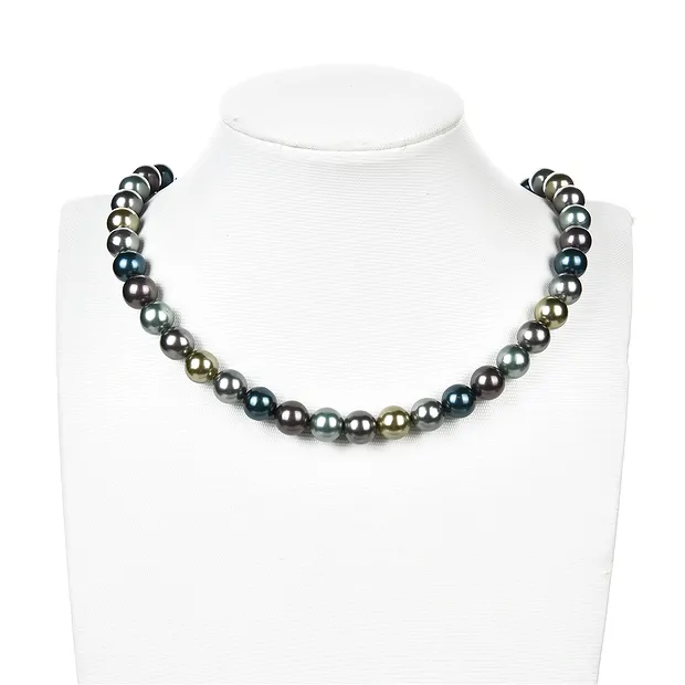 Rang de collier boules, perles de coquillage mélange multicolore 3, 10mm | Marco Schreier