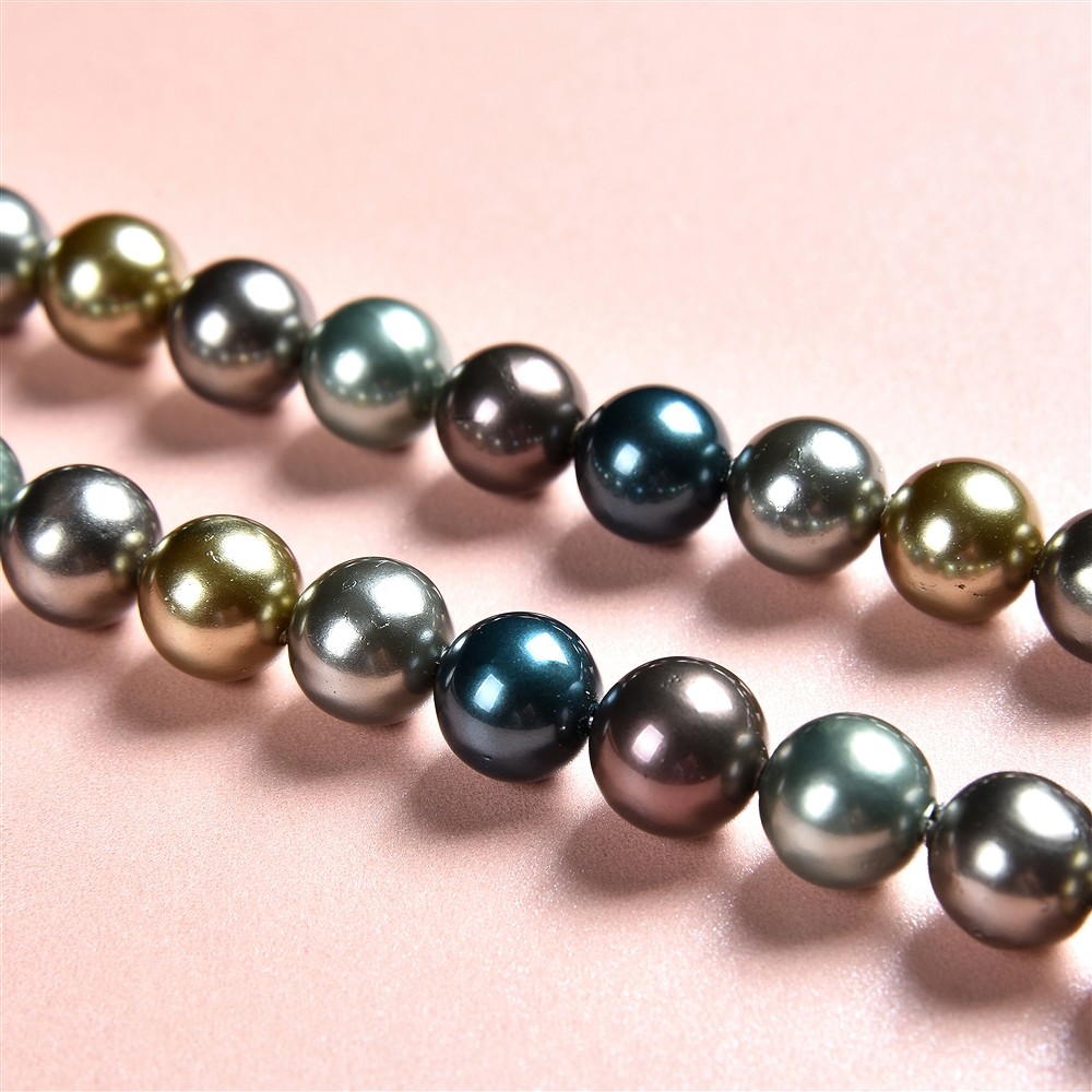 String Beads, shell beads colorful mix 3, 10mm | gems, healing stones & jewelry