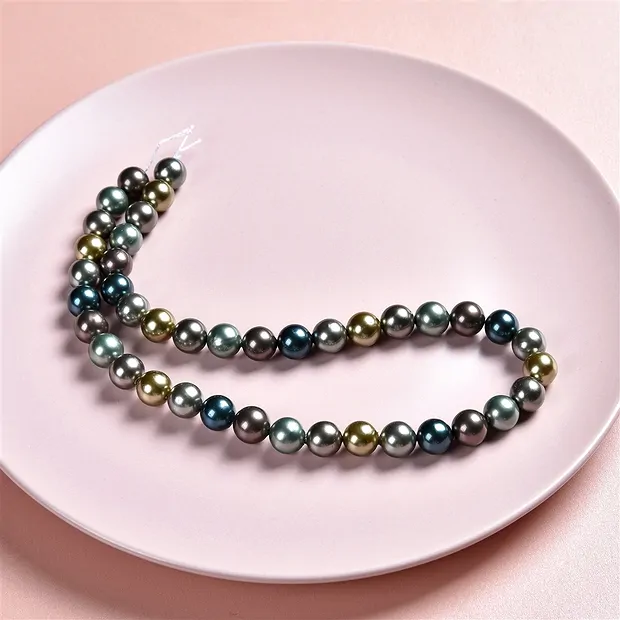 Strang Kugeln, Muschelkernperlen bunter Mix 3, 10mm | Marco Schreier