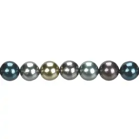String Beads, shell beads colorful mix 3, 10mm | gems, healing stones & jewelry