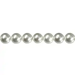 144880100924 Strang Kugeln, Muschelkernperlen weiß, 10mm | Edelsteine, Heilsteine & Schmuck