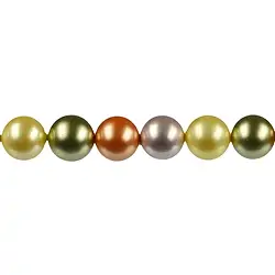 144880101022 Rang de collier boules, perles de coquillages mélange multicolore 2, 12mm | Marco Schreier