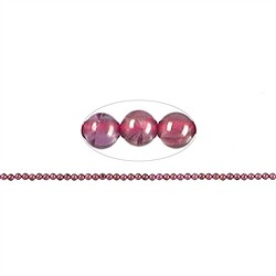 144890100122 String Beads, Garnet (Rhodolite) A&#x2B;/A, 02,00mm | gems, healing stones &amp; jewelry