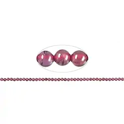 144890100122 String Beads, Garnet (Rhodolite) A+/A, 02,00mm | gems, healing stones & jewelry