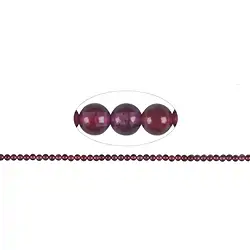 144890100320 Strang Kugeln, Granat (Rhodolith), 03,7 - 04,0mm | Marco Schreier