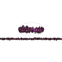 144890619520 Rang de colliers éclats, grenat (Rhodolite), 02-04 x 05-10mm | Marco Schreier