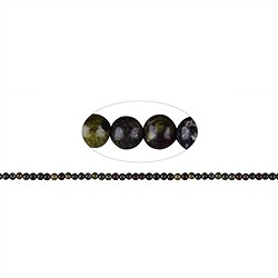 144930100320 Rang de colliers boules, &#xC9;pidote quartzite (pierre de dragon), 04mm | Marco Schreier