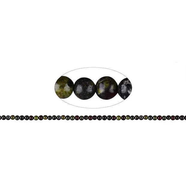 String Beads, Epidote Quartzite (Dragonstone), 04mm | Marco Schreier