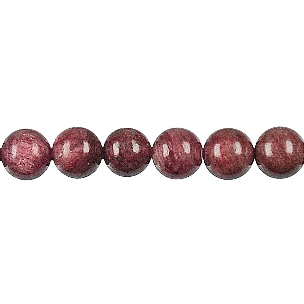 Filo di perline, quarzo piemontese, 12 mm | grossista gemme e pietre curative