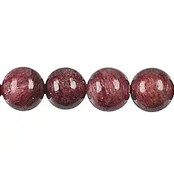 144950101220 Cuentas de piedras preciosas, cuarzo piedmontita, 16mm | Marco Schreier