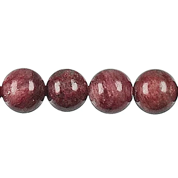 Cuentas de piedras preciosas, cuarzo piedmontita, 16mm | Marco Schreier