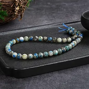 Rang de collier boules, K2 (Azurite en Gneiss), 08mm | Marco Schreier
