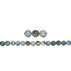 145000100720 Strang Kugeln, K2 (Azurit in Gneis), 08mm | GH Edelsteine, Heilsteine & Schmuck