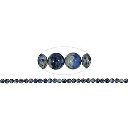 145000106520 Cuentas de piedras preciosas, Azurita en Gneis (K2), 06-07mm | Marco Schreier