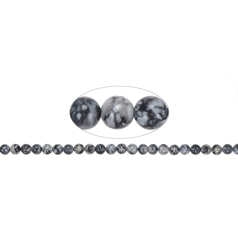 String Beads, Pinolite, 08 - 09mm | wholesaler gems, healing stones & jewelry