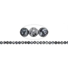 String Beads, Pinolite, 08 - 09mm | wholesaler gems, healing stones & jewelry