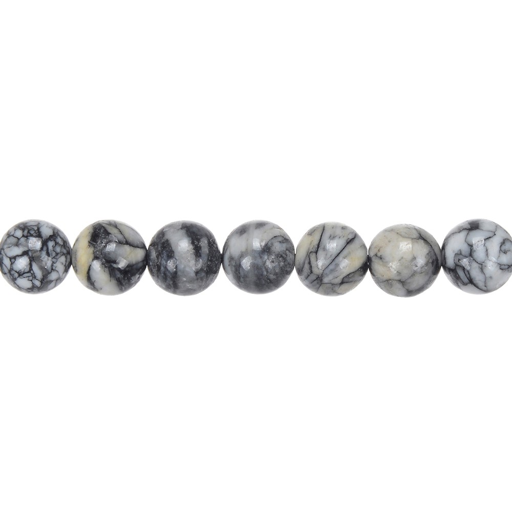 Strang Kugeln, Pinolith, 10 - 11mm | Großhandel Edelsteine, Heilsteine & Schmuck