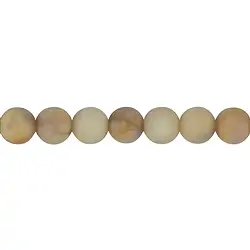 145200100910 Cuentas de piedras preciosas, amarillo granito ("piedra lunar limón"), mate, 10mm (38cm) | Marco Schreier