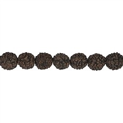 145250100901 Strang Kugeln, Rudraksha (schwarzbraun), 10mm | Edelsteine, Heilsteine & Schmuck