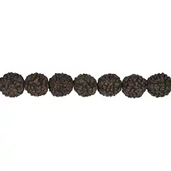 145250100901 Strang Kugeln, Rudraksha (schwarzbraun), 10mm | Edelsteine, Heilsteine & Schmuck