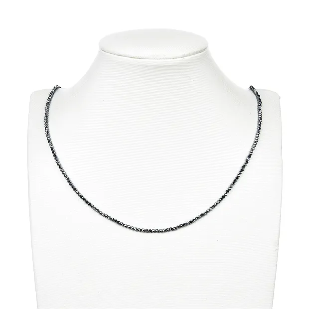 String Beads, silicon (synt.), faceted, 02.5mm | gems, healing stones & jewelry