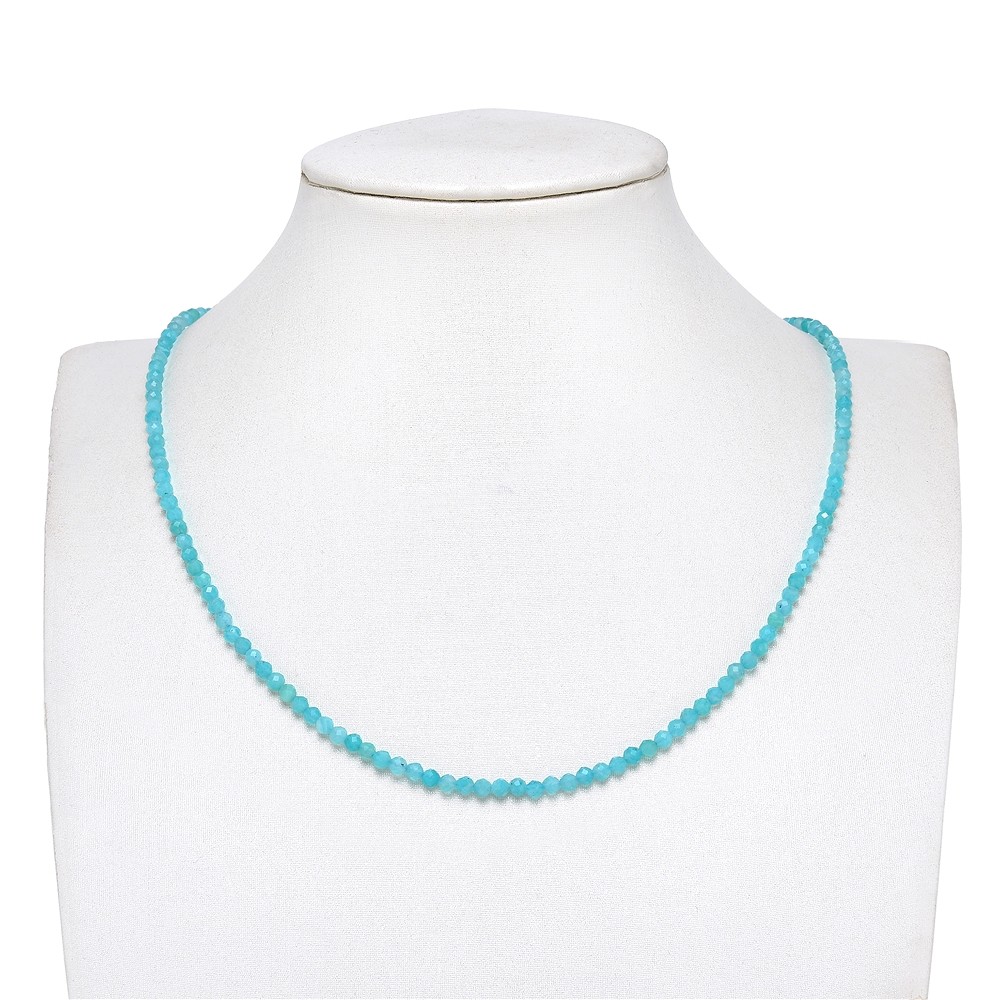 String Beads, Amazonite (Xing-Jiang), 03mm, faceted | Marco Schreier