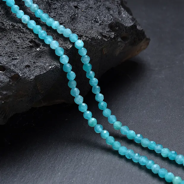 Rang de colliers boules, Amazonite (Xing-Jiang), 03mm, facetté | Marco Schreier