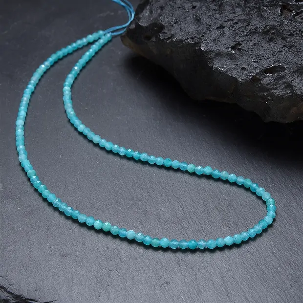 Rang de colliers boules, Amazonite (Xing-Jiang), 03mm, facetté | Marco Schreier