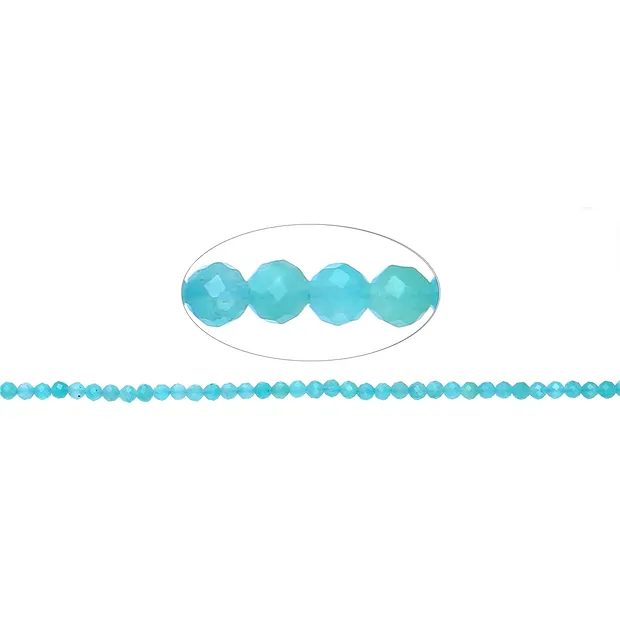 String Beads, Amazonite (Xing-Jiang), 03mm, faceted | Marco Schreier