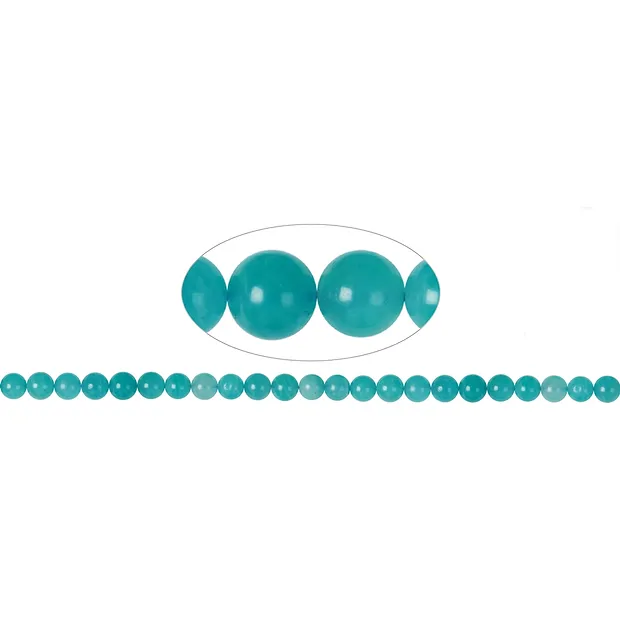 Rang de collier boules, Amazonite (Xing-Jiang), 06-07mm | Marco Schreier