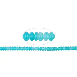 145320300321 Strang Button, Amazonit (Xing-Jiang), 03,5-04,0 x 07-08mm (39cm) | Marco Schreier