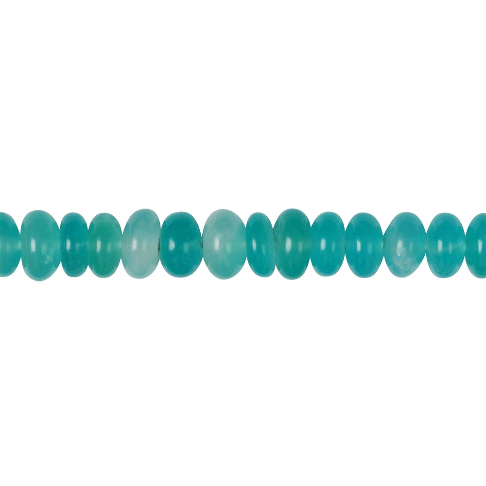 Strand Button, Amazonite (Xing-Jiang) A, 05 x 09mm | Marco Schreier