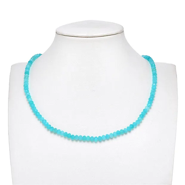 Rangons de colliers, Amazonite (Xing-Jiang), 03 x 05mm, facetté (38cm) | Marco Schreier