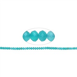 145320304521 Button strand, Amazonite (Xing-Jiang), 03 x 05mm, faceted (38cm) | Marco Schreier