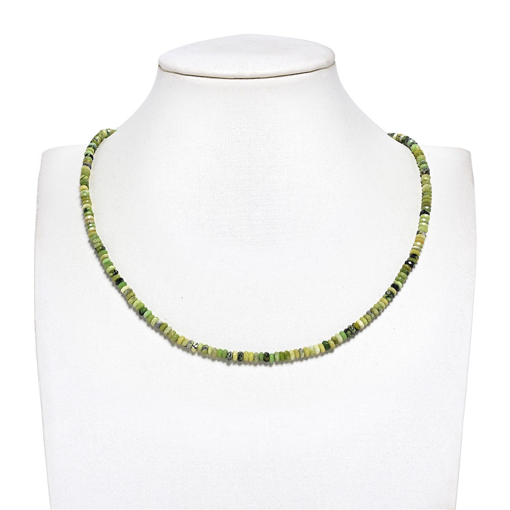 Strang Button, Serpentin (Lizardit), 02 x 04mm, facettiert (39cm) | Marco Schreier