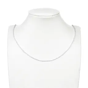 String Beads, Cubic Zirconia white (synt.), faceted, 03mm (38cm) | Marco Schreier